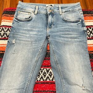 Zara light skinny jeans
